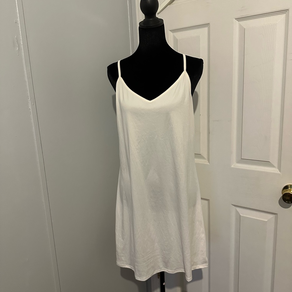 House of Harlow 1960 x Revolve White Slip Dress - Minimalist‎ V-Neck Mini size L